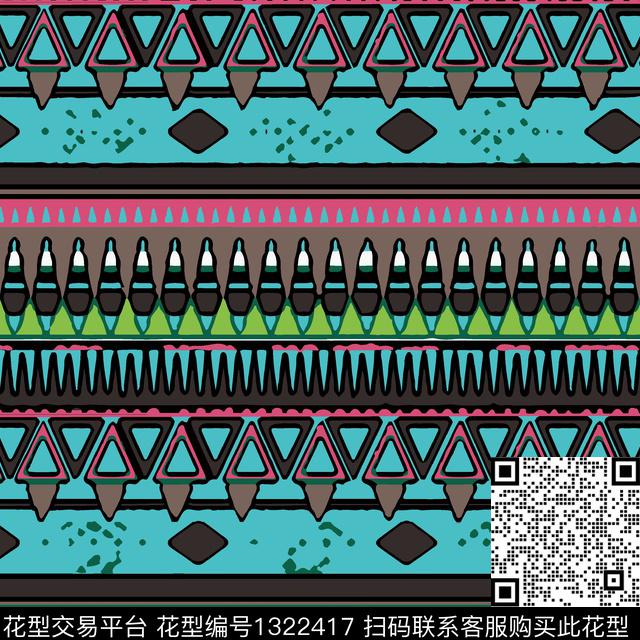 WL-20200430-1.jpg - 1322417 - 几何 男装 迷彩 - 传统印花花型 － 床品花型设计 － 瓦栏