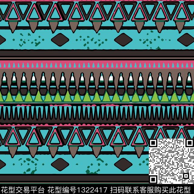 几何男装迷彩传统印花花型下载（图片编号: 1322417） - 瓦栏（Walan）