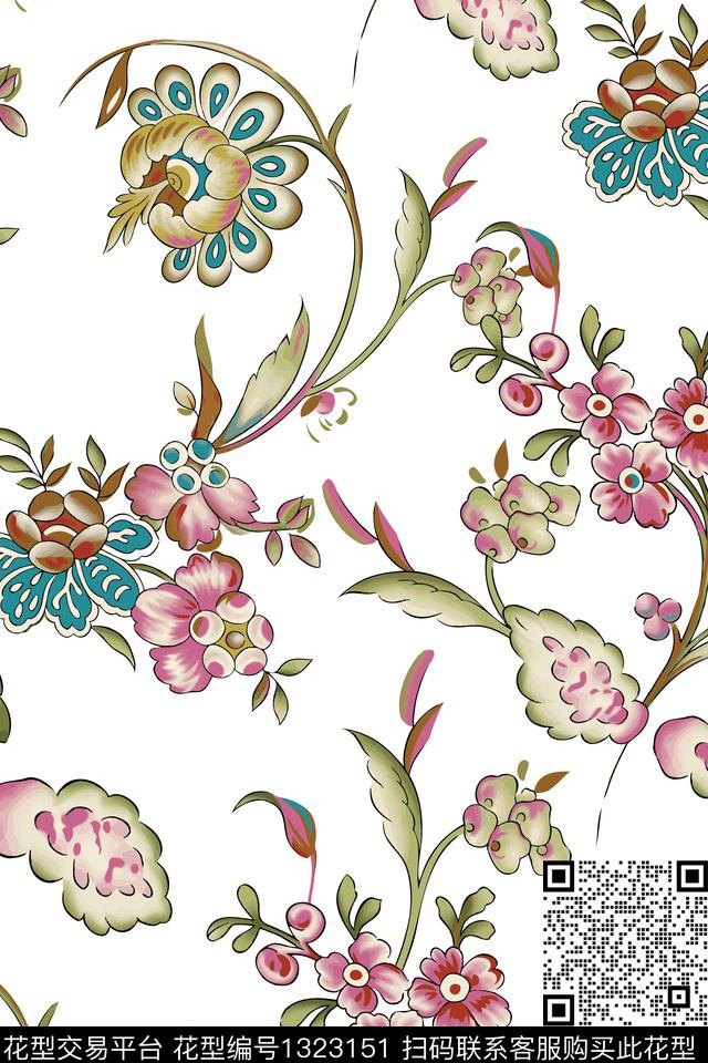 2020-5-7.jpg - 1323151 - 花卉 大牌风 抽象 - 数码印花花型 － 女装花型设计 － 瓦栏