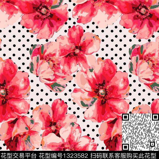 花卉满版散花小碎花传统印花花型下载（图片编号: 1323582） - 瓦栏（Walan）