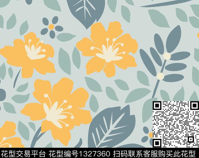 碎花32cm print-2.jpg - 1327360 - 趋势花型 花卉 小清新 - 传统印花花型 － 床品花型设计 － 瓦栏