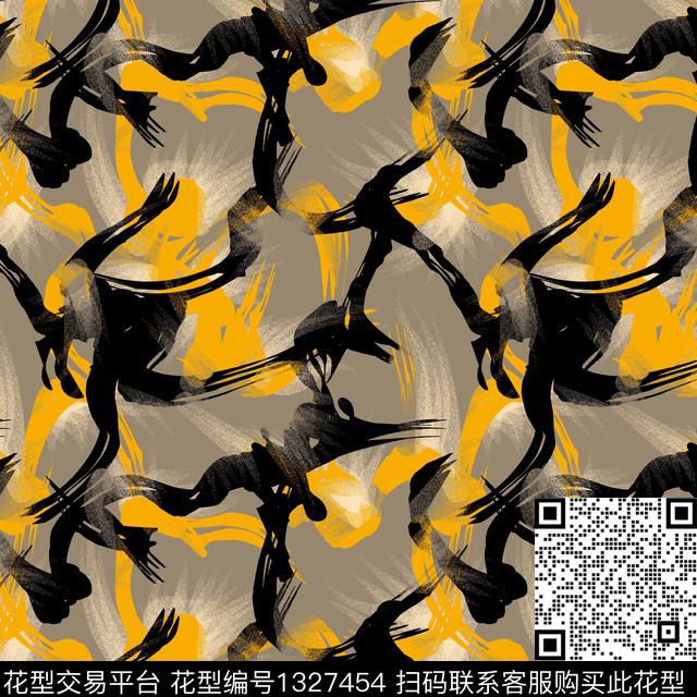 20200523-2-2.jpg - 1327454 - 纸印花 几何 抽象男装 - 传统印花花型 － 男装花型设计 － 瓦栏