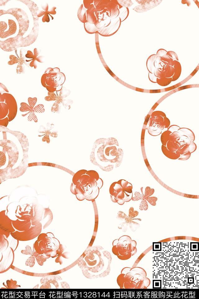 花卉小碎花大牌风数码印花花型下载（图片编号: 1328144） - 瓦栏（Walan）