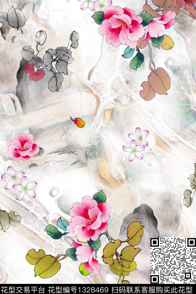 dear-20114.jpg - 1328469 - 香云纱 旗袍 中国 - 数码印花花型 － 女装花型设计 － 瓦栏