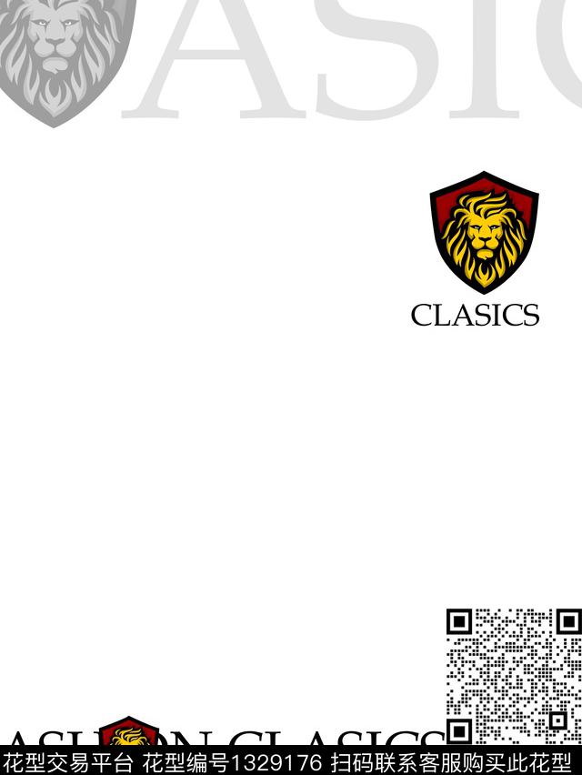 字母动物男装传统印花花型下载（图片编号: 1329176） - 瓦栏（Walan）
