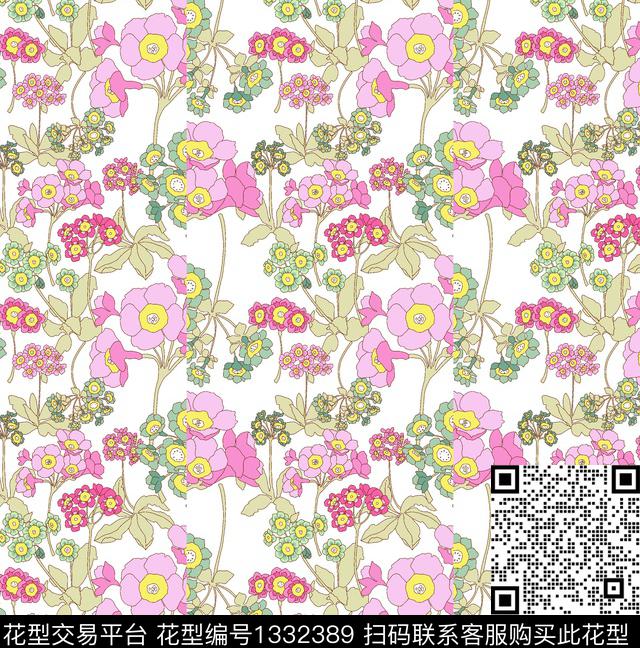 2020-26.jpg - 1332389 - 棉麻系列 连衣裙系列 淘宝热卖花型 - 传统印花花型 － 其他花型设计 － 瓦栏