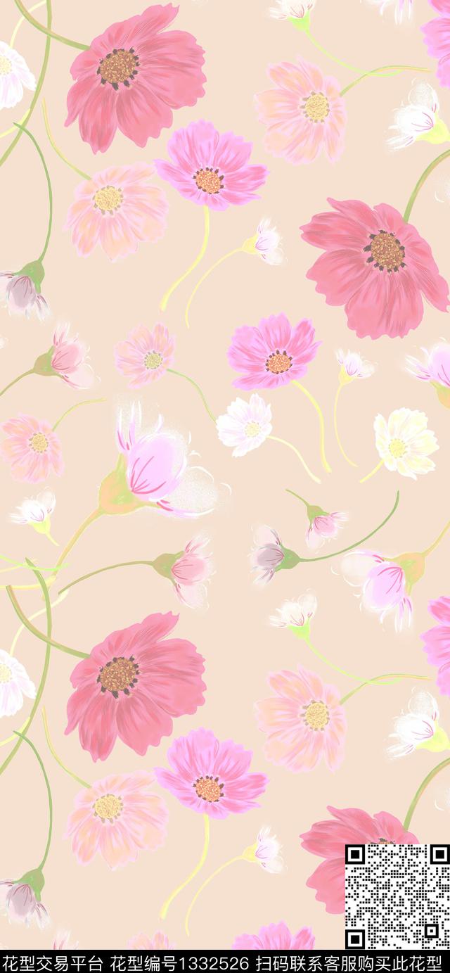 2020 6 5.jpg - 1332526 - 日韩 连衣裙 窗帘 - 传统印花花型 － 女装花型设计 － 瓦栏