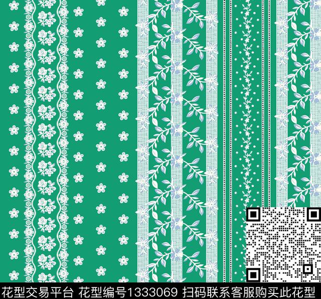条格大牌风条纹传统印花花型下载（图片编号: 1333069） - 瓦栏（Walan）