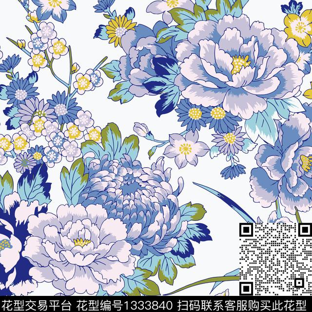 几何女装抽象传统印花花型下载（图片编号: 1333840） - 瓦栏（Walan）