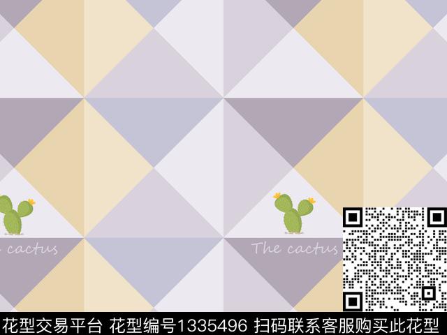 趋势花型几何植物传统印花花型下载（图片编号: 1335496） - 瓦栏（Walan）