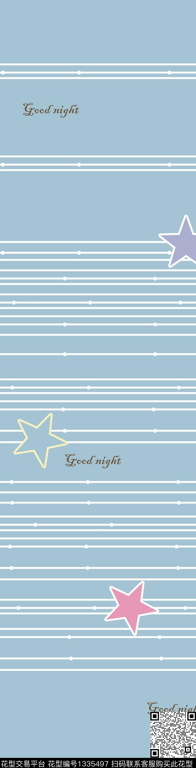 xingxing.jpg - 1335497 - 字母 星星 线条 - 传统印花花型 － 床品花型设计 － 瓦栏