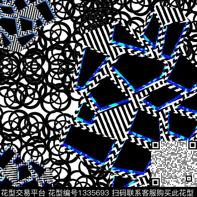 200617-1.jpg - 1335693 - 几何 大牌风 抽象 - 传统印花花型 － 女装花型设计 － 瓦栏