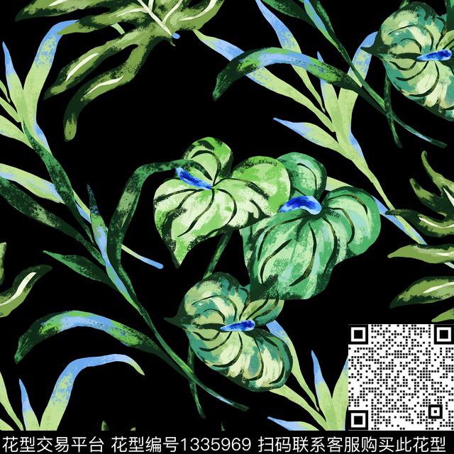女装花卉大牌风传统印花花型下载（图片编号: 1335969） - 瓦栏（Walan）
