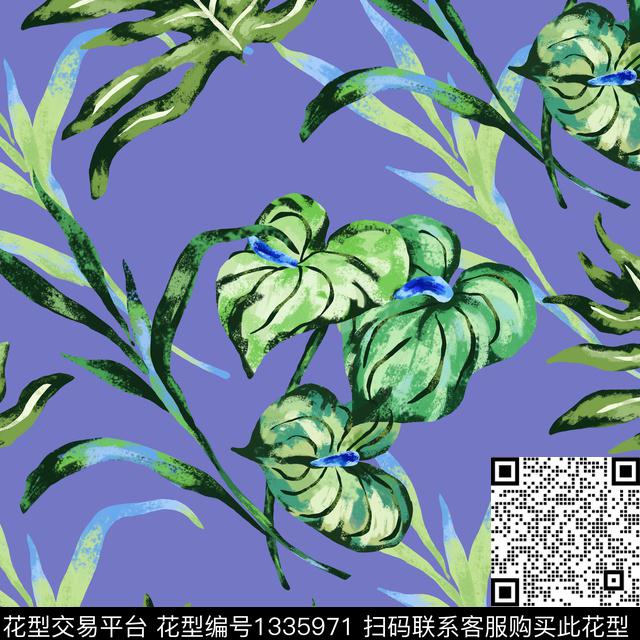 花卉4c.jpg - 1335971 - 女装 花卉 大牌风 - 传统印花花型 － 女装花型设计 － 瓦栏