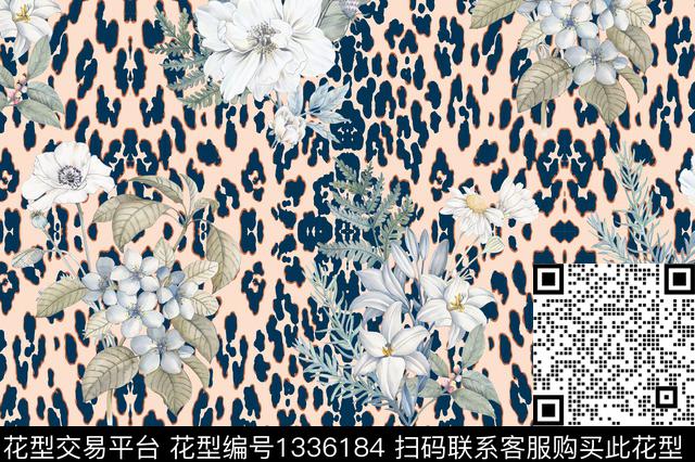 Y20060013.jpg - 1336184 - 动物 花卉 潮牌 - 数码印花花型 － 女装花型设计 － 瓦栏