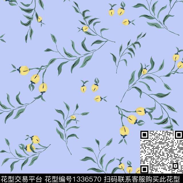 绿植树叶女装花卉传统印花花型下载（图片编号: 1336570） - 瓦栏（Walan）