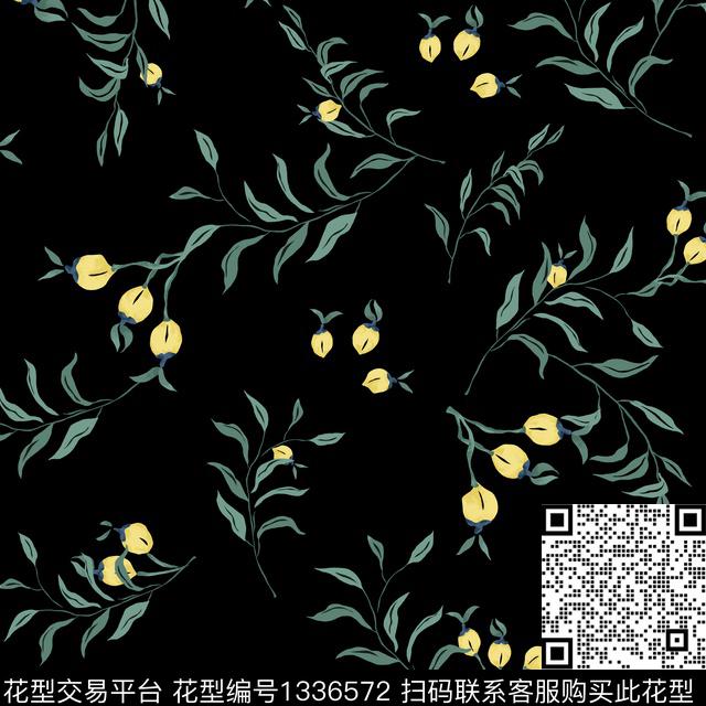 绿植树叶女装花卉传统印花花型下载（图片编号: 1336572） - 瓦栏（Walan）