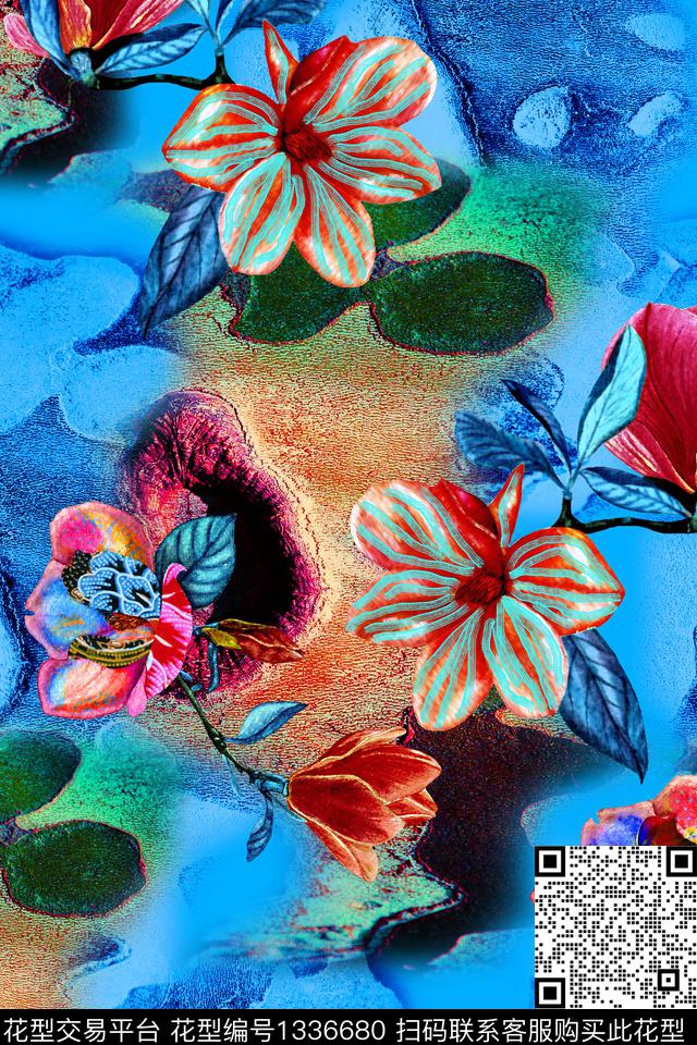CM54.jpg - 1336680 - 油画花型 手绘花卉 秋冬花型 - 数码印花花型 － 女装花型设计 － 瓦栏