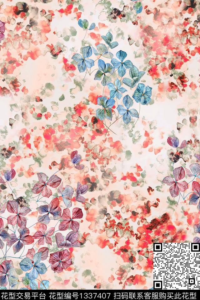 MZ05B08.jpg - 1337407 - 大牌风 抽象 花卉 - 数码印花花型 － 女装花型设计 － 瓦栏