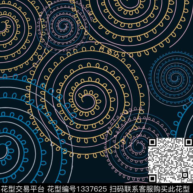 几何女装抽象传统印花花型下载（图片编号: 1337625） - 瓦栏（Walan）