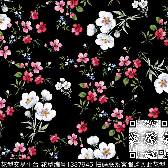 0626C.jpg - 1337945 - 花卉 大牌风 植物 - 数码印花花型 － 泳装花型设计 － 瓦栏