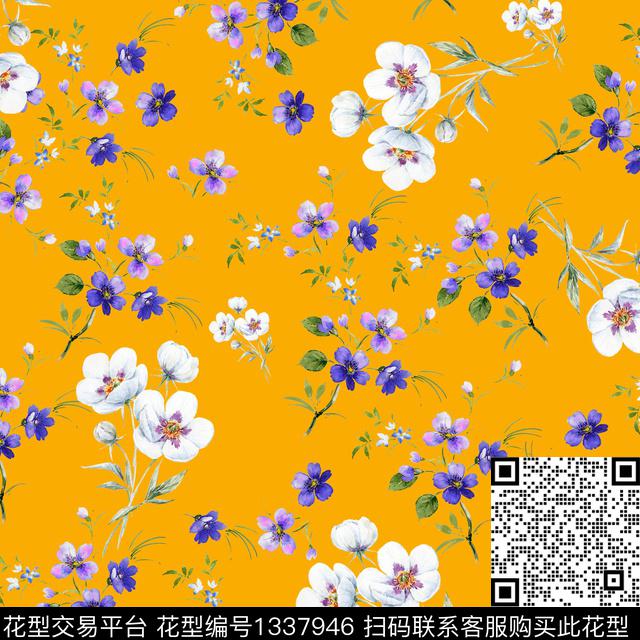 0626C2.jpg - 1337946 - 花卉 大牌风 植物 - 数码印花花型 － 泳装花型设计 － 瓦栏
