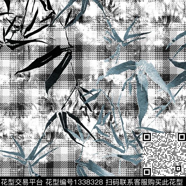 0621.jpg - 1338328 - 格子 休闲 中国 - 数码印花花型 － 男装花型设计 － 瓦栏