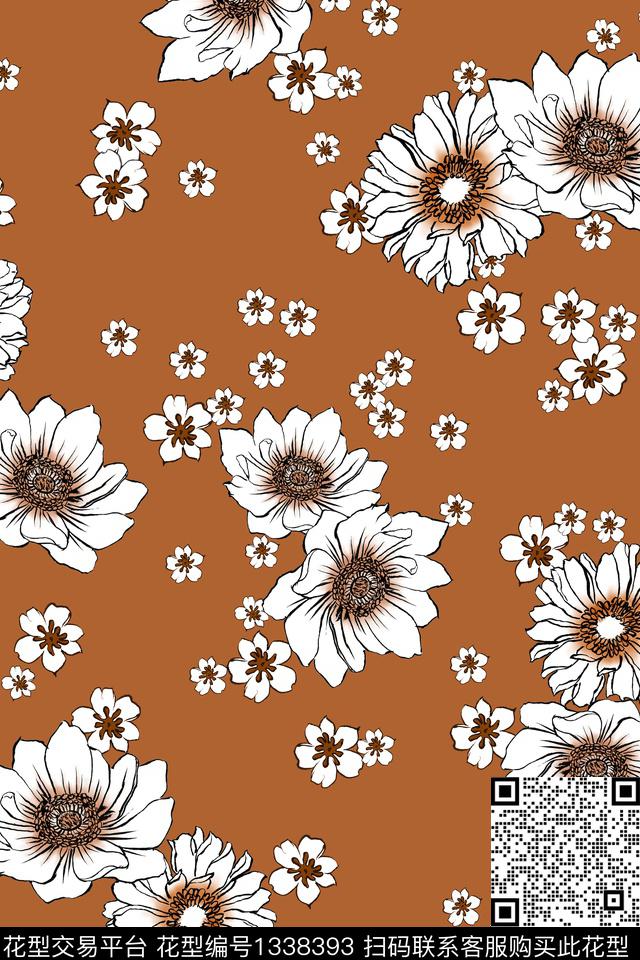 2020-06-28-A1.jpg - 1338393 - 植物 墙纸 小碎花 - 传统印花花型 － 女装花型设计 － 瓦栏