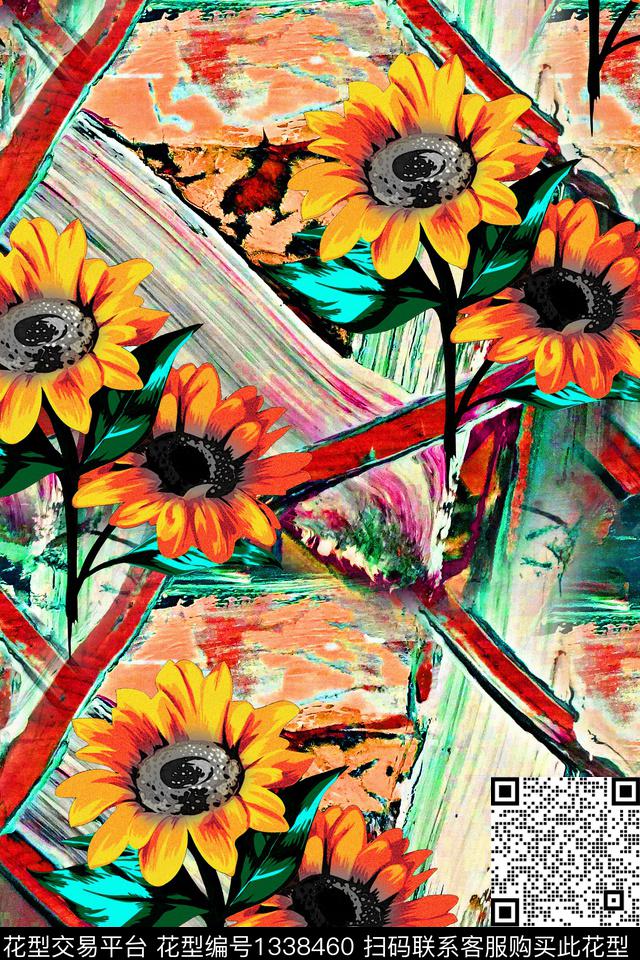 CM58.jpg - 1338460 - 几何花卉 油画花型 秋冬花型 - 数码印花花型 － 女装花型设计 － 瓦栏
