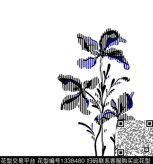 2019-11-07-1.jpg - 1338480 - 几何 大牌风 抽象 - 传统印花花型 － 男装花型设计 － 瓦栏