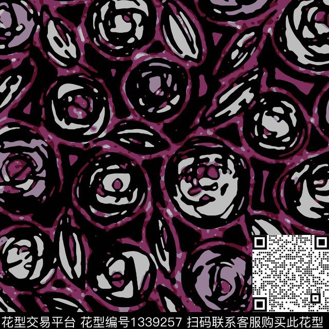 几何女装抽象传统印花花型下载（图片编号: 1339257） - 瓦栏（Walan）
