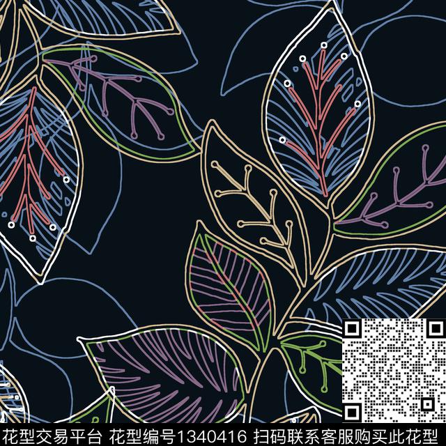 WL-20200702-3.jpg - 1340416 - 几何 女装 抽象 - 传统印花花型 － 女装花型设计 － 瓦栏