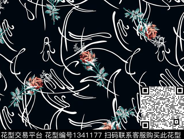 037.jpg - 1341177 - 男装 花卉 大牌风 - 传统印花花型 － 男装花型设计 － 瓦栏