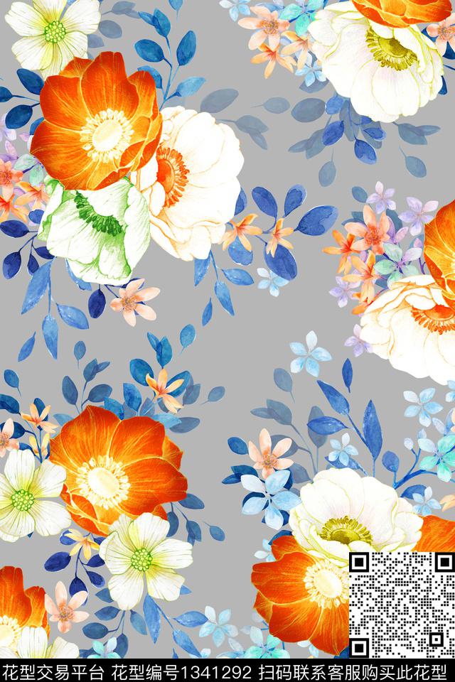 2020-07-05-b1.jpg - 1341292 - 床品 女装 花卉 - 数码印花花型 － 女装花型设计 － 瓦栏