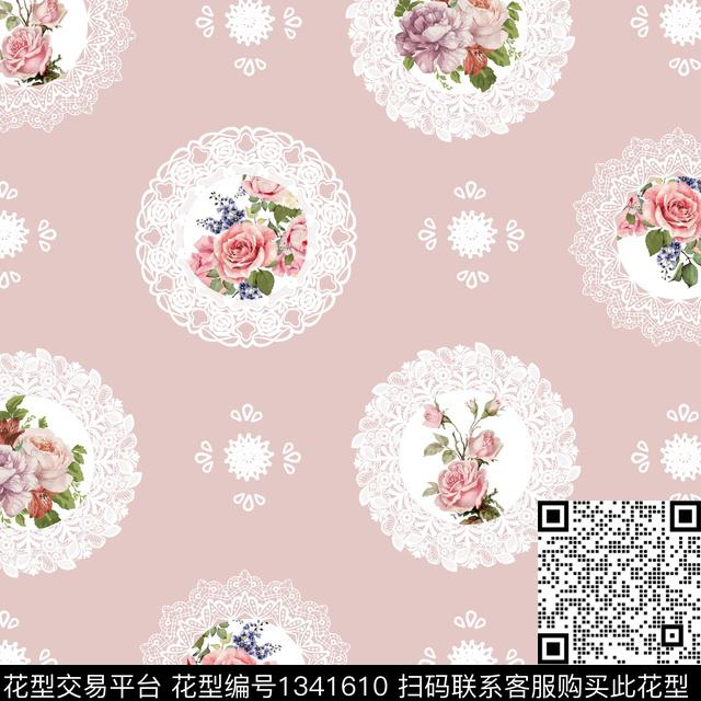 几何女装抽象传统印花花型下载（图片编号: 1341610） - 瓦栏（Walan）