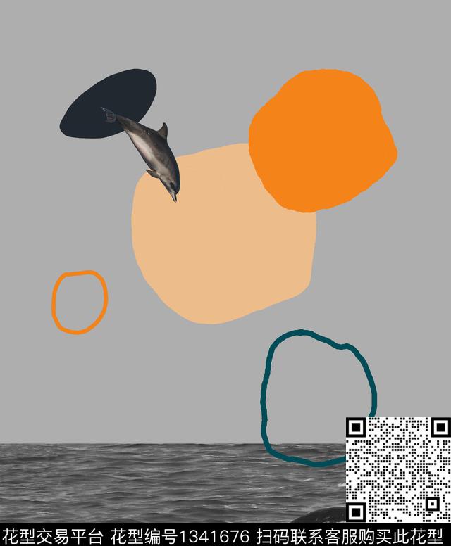 6.4.jpg - 1341676 - 风景定位 手绘 海洋 - 数码印花花型 － 男装花型设计 － 瓦栏