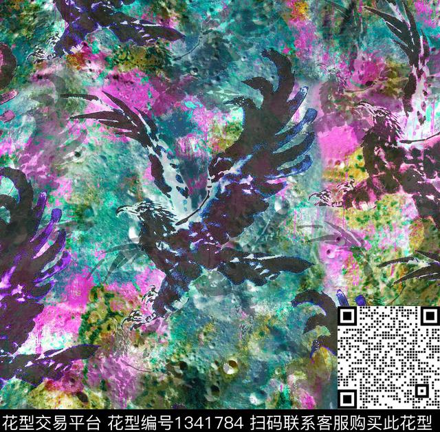200709-03.jpg - 1341784 - 数码花型 肌理 颜色 - 数码印花花型 － 女装花型设计 － 瓦栏