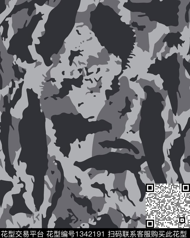 2020-58.jpg - 1342191 - 品牌男装 高档T恤 男装外套 - 传统印花花型 － 男装花型设计 － 瓦栏