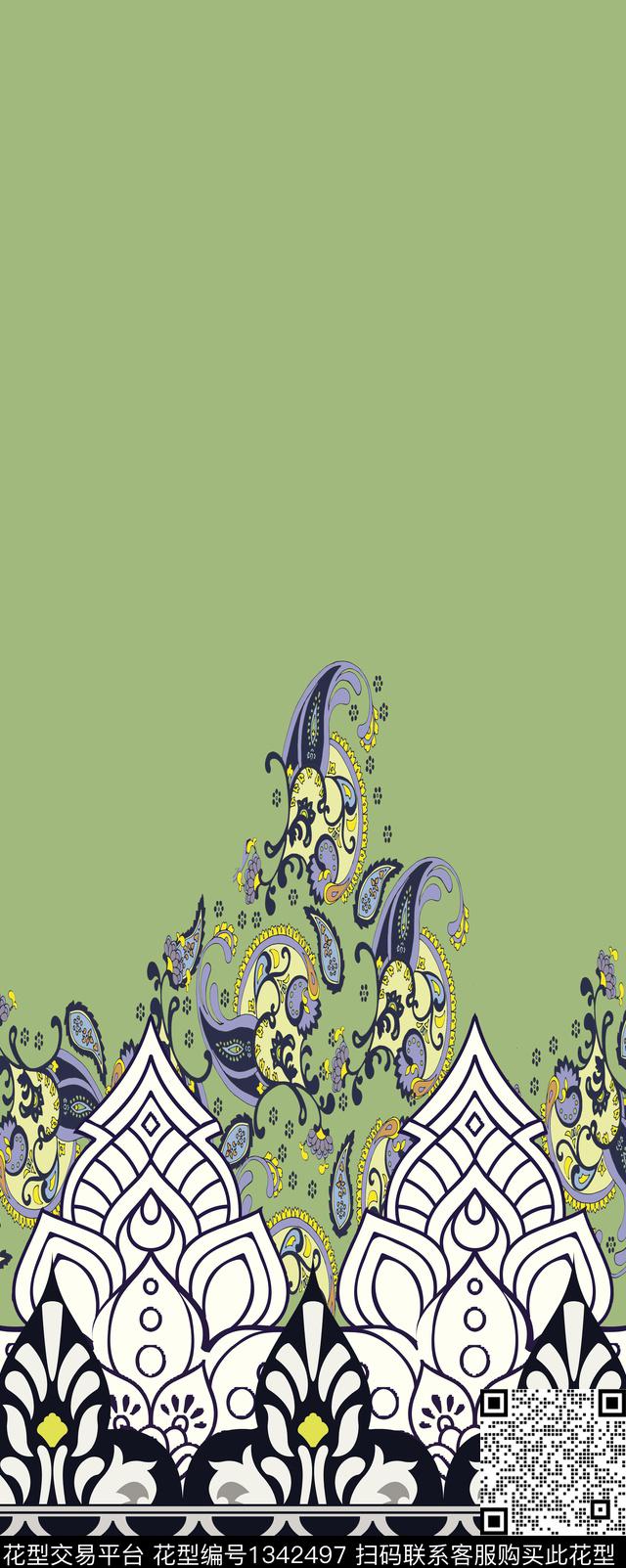 ASMYSJ0136.jpg - 1342497 - 大牌风 传统花型 小碎花 - 传统印花花型 － 女装花型设计 － 瓦栏