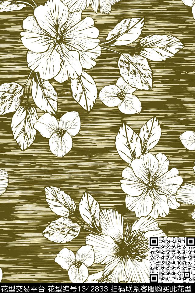 2020-07-13-b1.jpg - 1342833 - 植物 花卉 传统花型 - 传统印花花型 － 男装花型设计 － 瓦栏