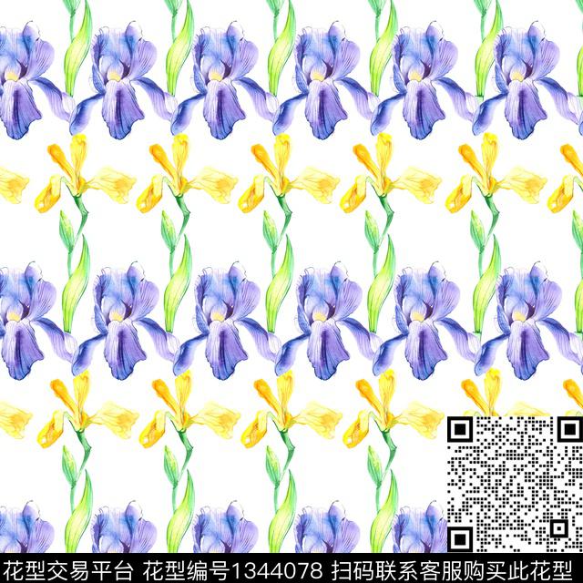 7.17-12.jpg - 1344078 - 童装 泳装花型 花瓣 - 数码印花花型 － 女装花型设计 － 瓦栏
