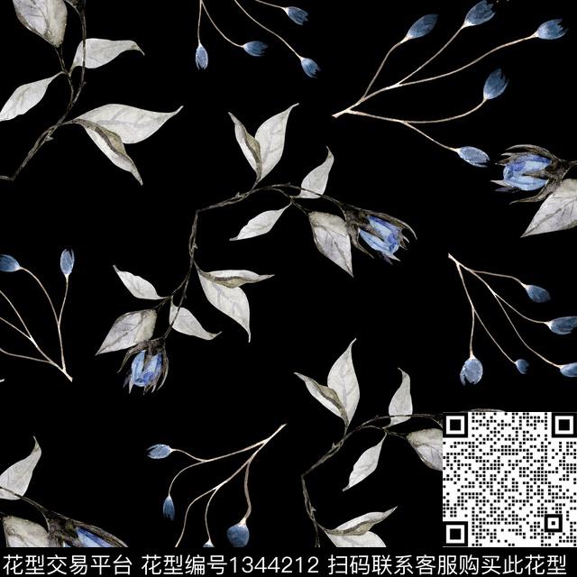 ASMYSJ0151.jpg - 1344212 - 绿植树叶 数码花型 花卉 - 数码印花花型 － 女装花型设计 － 瓦栏