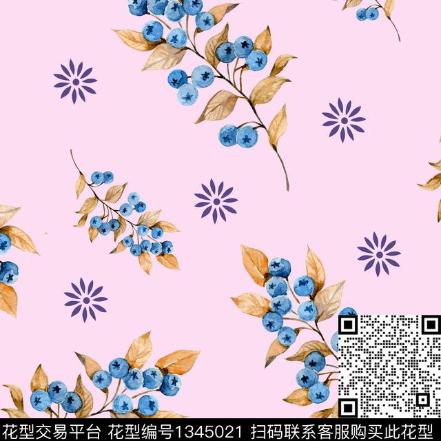 ASMYSJ0154.jpg - 1345021 - 绿植树叶 数码花型 花卉 - 数码印花花型 － 女装花型设计 － 瓦栏