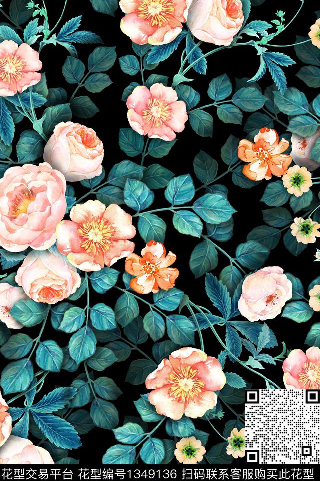 2020-08-04-A1-update.jpg - 1349136 - 女装 花卉 植物 - 数码印花花型 － 女装花型设计 － 瓦栏
