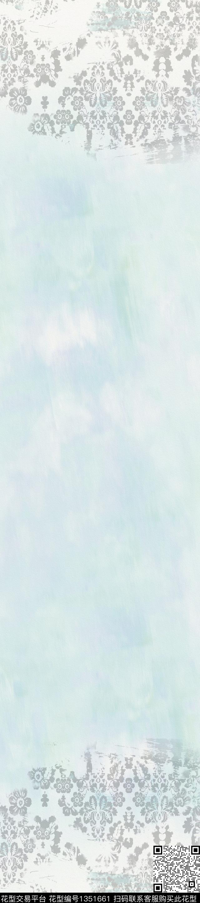 6.jpg - 1351661 - 动物纹 春夏花型 大牌风 - 数码印花花型 － 长巾花型设计 － 瓦栏