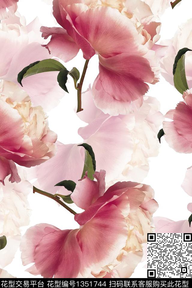 花卉8.jpg - 1351744 - 时尚 花卉 大牌风 - 数码印花花型 － 女装花型设计 － 瓦栏