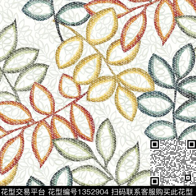 DS00049.jpg - 1352904 - 大牌风 植物 小清新 - 数码印花花型 － 女装花型设计 － 瓦栏