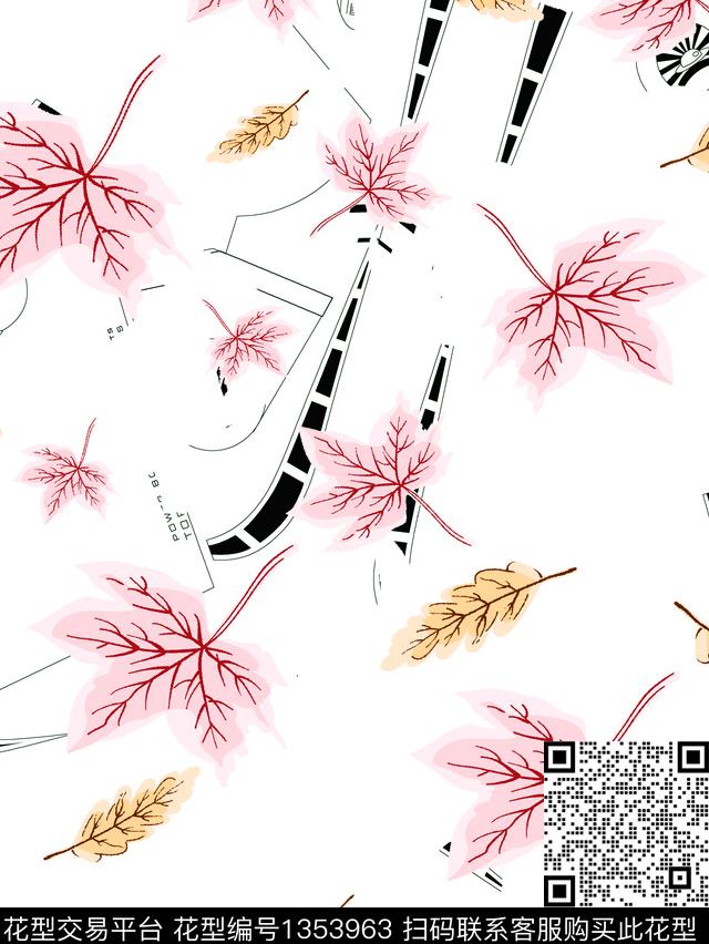 200818-7.jpg - 1353963 - 时尚 大牌风 - 传统印花花型 － 女装花型设计 － 瓦栏