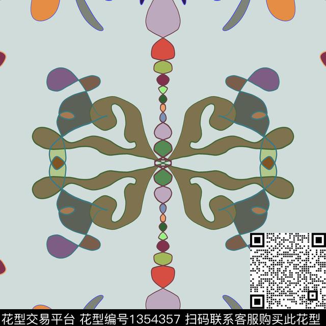 a15.jpg - 1354357 - 文艺 插画 艺术 - 传统印花花型 － 女装花型设计 － 瓦栏