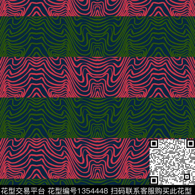 几何斑马纹笔触传统印花花型下载（图片编号: 1354448） - 瓦栏（Walan）